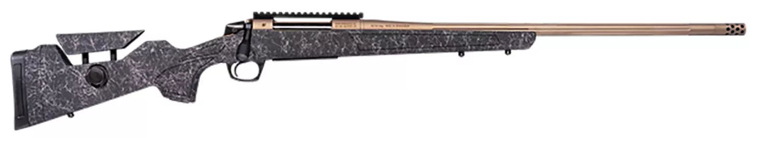 CVA CR3951F Cascade Long Range Hunter Full Size 6.5 Creedmoor 22″ Smoked Bronze Cerakote Steel Threaded Barrel, Black w/Smoked Bronze Web Synthetic Stock