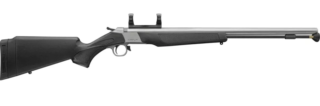 CVA Wolf V2 Muzzleloader – SS/Black 50 cal (ISM) Ambi adj stock QRBPQR Breach Plug