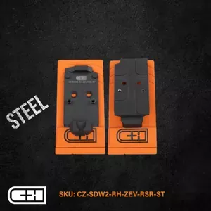 CZ SHADOW 2 ADAPTER PLATE w/ REAR SIGHT RMR/SRO FOOTPRINT