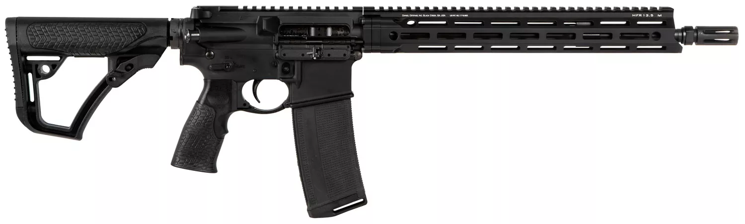 Daniel Defense 0212815049047 DDM4 V7 SLW 5.56x45mm NATO 30+1 14.50″ Threaded Lightweight Profile Barrel, Black Hard Coat Anodized,6 Position Stock w/SoftTouch Overmolding