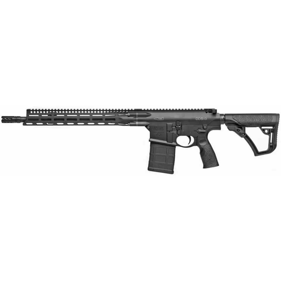 Daniel Defense DD5 V3 7.62 NATO 16" M-LOK 20-Round Black Rifle