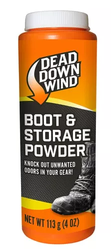 Dead Down Wind 1215N Boot PowderOdor Eliminator Unscented Scent Cornstarch/Talc 4 oz