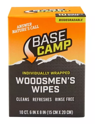 Dead Down Wind 1358 Base Camp Woodmens Wipes Textured/Biodegradable 6" x 8"