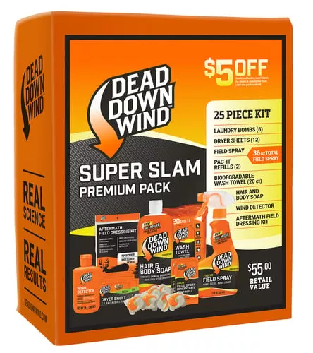 Dead Down Wind 208118 Super Slam Kit Odor Eliminator Unscented25 Piece