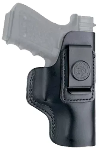 DeSantis Gunhide 031BBD9Z0 Insider OWB Black Leather Belt Clip Compatible W/Ruger LC9/Glock 42/43 Left Hand