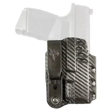DeSantis Gunhide Slim-Tuk Inside Waistband Holster Fits Springfield Hellcat Ambidextrous Carbon Fiber Exterior Finish Bl