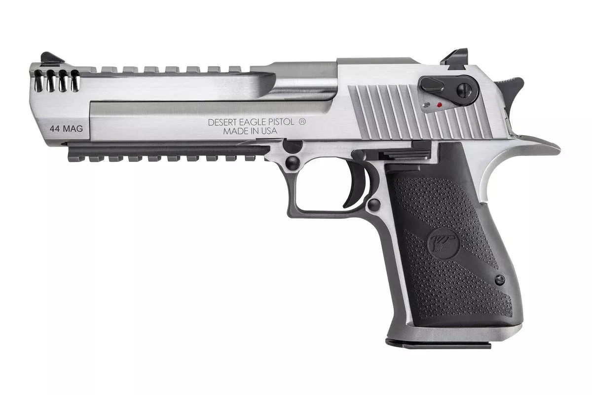 DESERT EAGLE .44 MAG MARK XIX 6″ SS INTEGRAL MUZZLE BRAKE BLK APPT