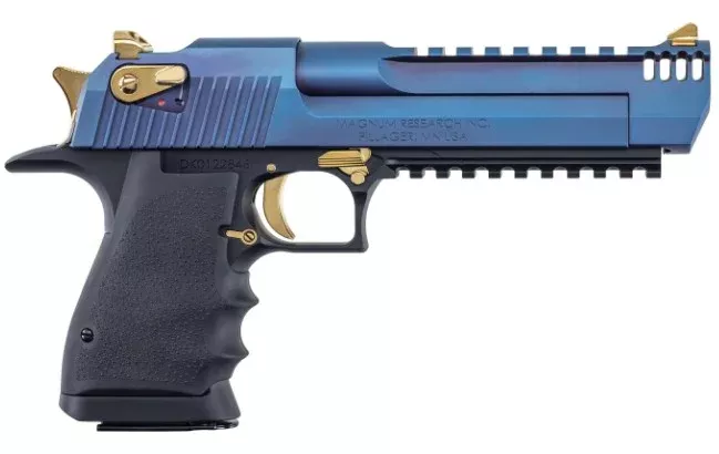 Desert Eagle L6 .357 Mag 6″ Blk/Blue PicRail 9rd
