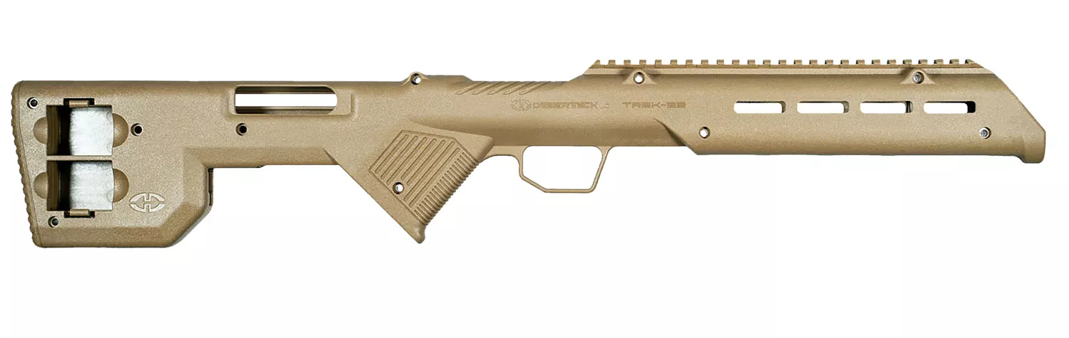 Desert Tech TRK22FDE TREK-22 Rifle Chassis Flat Dark Earth Synthetic Fixed Bullpup Fits Ruger 10/22 26.75″ OAL