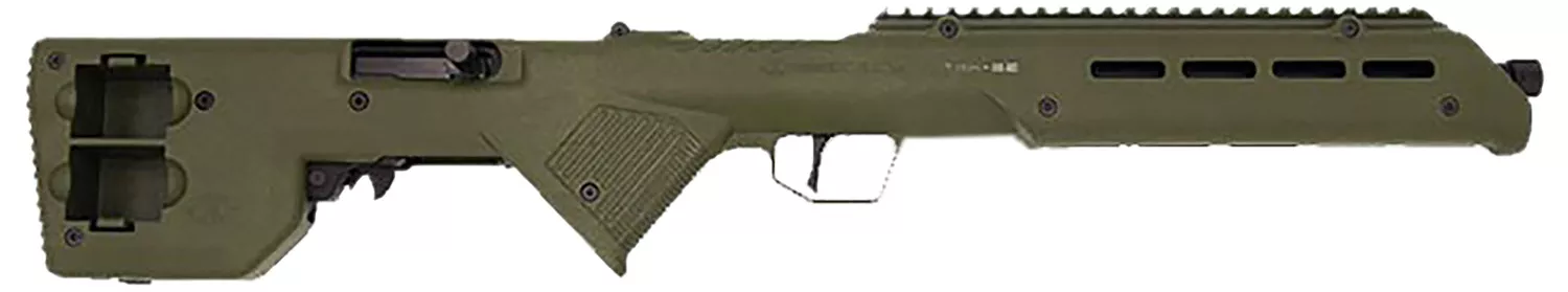 Desert Tech TRKRF2218GRN TREK-22 Green Compact 22 LR 10+1 18″ Free Floating Steel Barrel, Picatinny Rail Receiver, M-LOK Handguards, Fixed Polymer Stock, Suppressor Ready