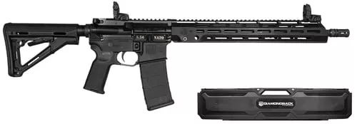 Diamondback DB1889K001 DB15 Knights Armament 5.56 NATO 30+1 16" Phosphate Chrome Lined Threaded Barrel, Black Anodized Picatinny Rail Aluminum Receiver, Magpul CTR Synthetic Stock, Magpul MOE K2 Grip