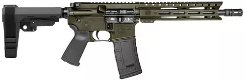 Diamondback DB1916B101 DB15300 AAC 30+1 10" OD Green Cerakote Heavy Barrel 9" M-LOK Handguard 7075-T6 Aluminum SBA3 Brace Magpul MOE Grip