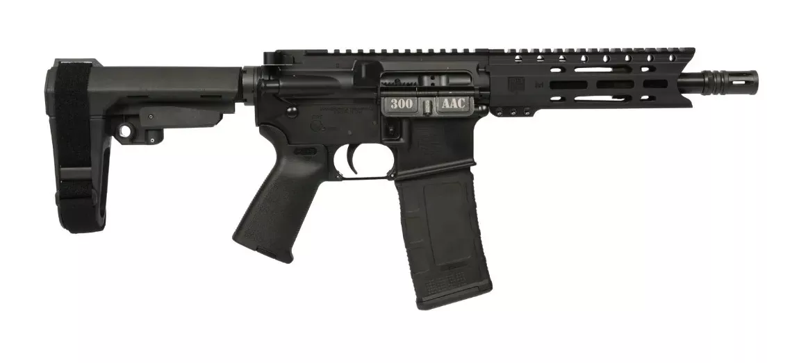 Diamondback Firearms DB-15 Pist 300BLK BLK 8″ SBA3