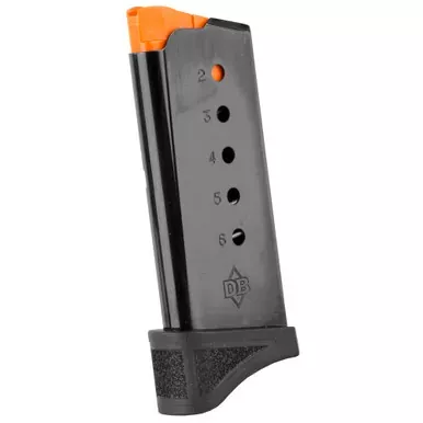 Diamondback Firearms Magazine | 9MM | 6 Rounds | Fits DB9 Gen 4 | with Finger Extension | Black | DB9-MAGG4E