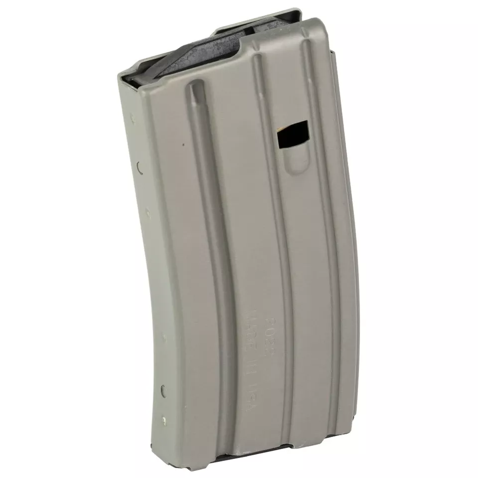 DURAMAG 20-Round 5.56 Aluminum Magazine Gray/Black