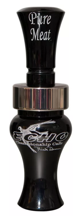 Echo Calls 79019 Pure MeatOpen Call Double Reed Mallard Sounds Attracts Ducks Black Acrylic UPC: 643680790191