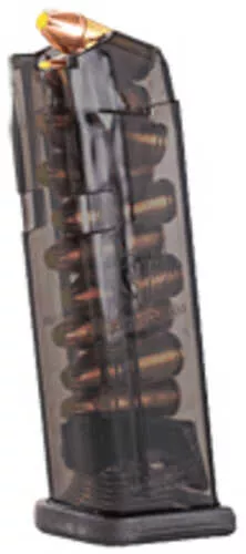Elite Tactical Systems Group Magazine | 9MM | 10 Rounds | For Glock 19/26 | Carbon Smoke | SMK-GLK-19-10