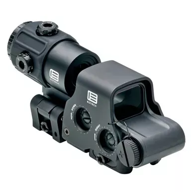 EOTech Holographic Hybrid Sights | Night Vision Sight | 68MOA Ring with 2 MOA Dots | Black | Side Buttons | Includes EXPS3-2 & G43 Magnifier With QD Switch-to-side Mount | HHS VI