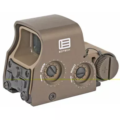 EOTech Tactical | Holographic | Non-Night Vision Compatible Sight | Red 68MOA Ring with 2 1MOA Dots | Tan | Rear Buttons | includes CR123 Battery | XPS2-2TAN