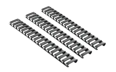 Ergo 18-SLOT Lddr Rail Covers 3PK Bk