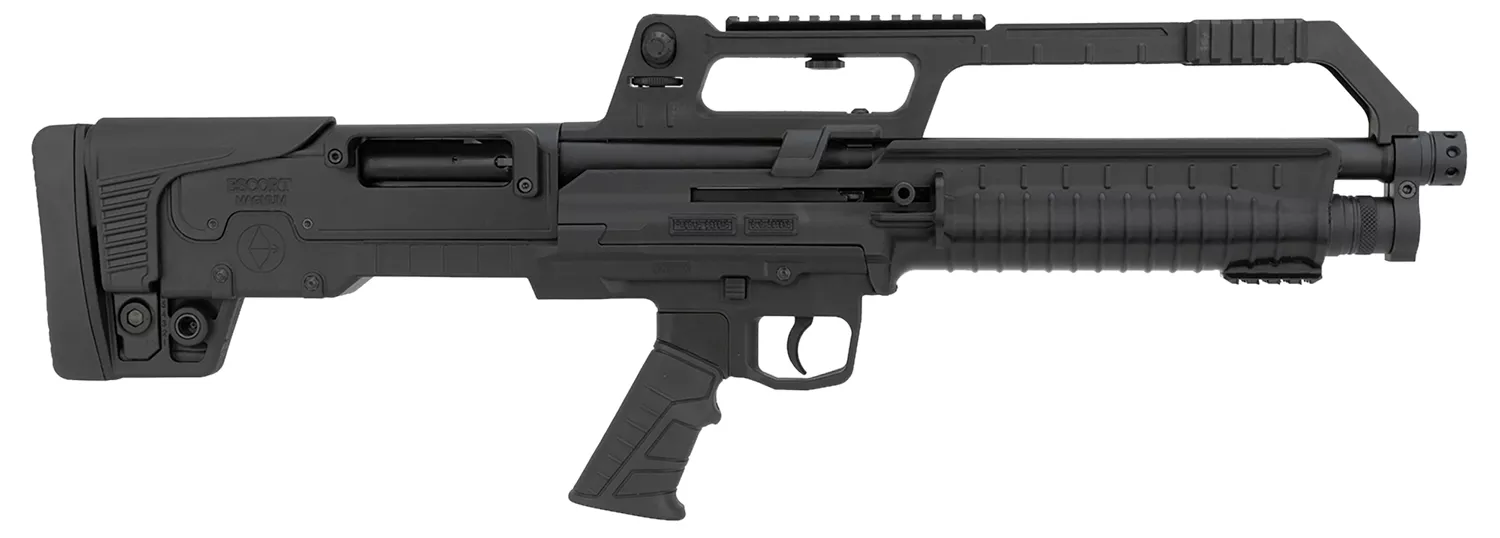 Escort HEBA41180001 BullTac SA 410 Gauge Semi-Auto 3″ 5+1 18″ Black Stainless Steel Barrel, Black Aluminum/Polymer Receiver w/Picatinny Rail, Black Bullpup Synthetic Stock, Black Grip