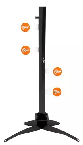 EZ-Aim 15633 Speed Zone Rimfire Dueling TreeRifles/Handguns Orange/White Steel Standing Includes 4 Steel Target Paddles