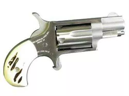 FALSErth American Arms Mini Revolver 22 Long Rifle 1.125" Barrel 5 Rounds Stainless Steel With Imitation Stag Grips Pistol