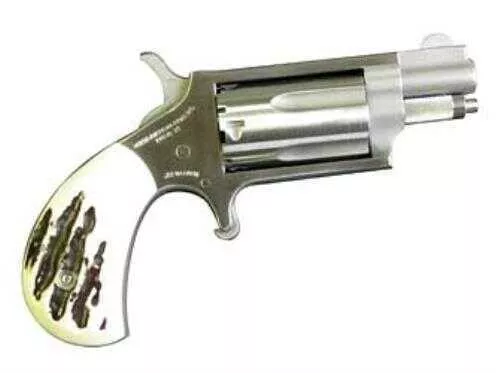 FALSErth American Arms Mini Revolver 22WMR 1 1/8" Barrel 5 Round With Imitation Stag Grip