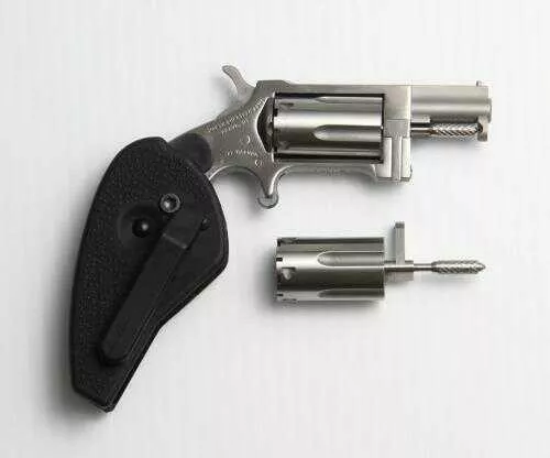 FALSErth American Arms Revolver SIDEWINDER 22Mag/22LR 1-1/8" Barrel Fixed Sights Holster Grip Combo Cylinders
