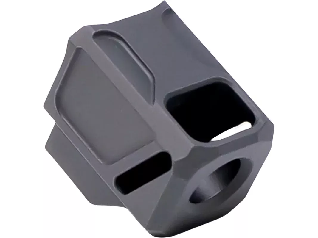 Faxon EXOS-533 Pistol Compensator for Glock 43x, 48 9mm 1/2″-28 Thread Aluminum Black