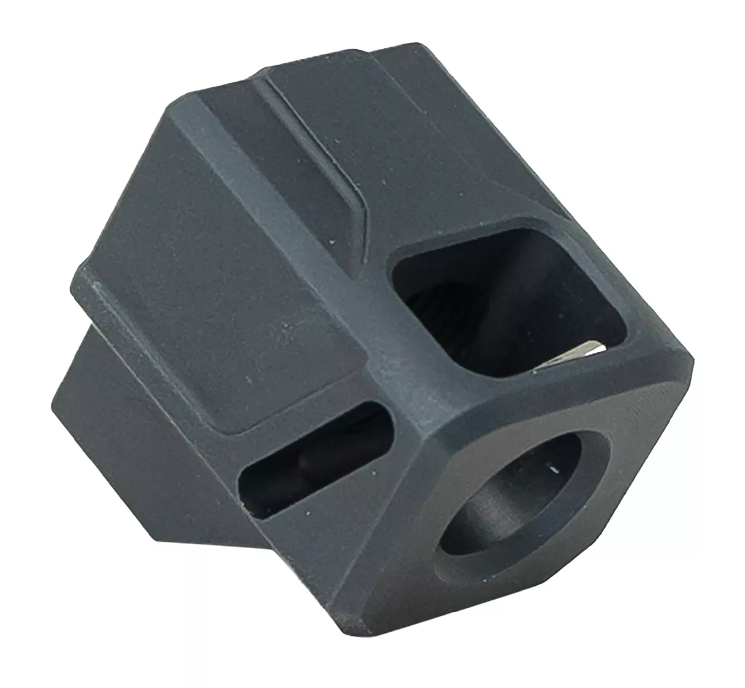 Faxon Firearms FFPACOMPDSMP01 EXOS-514 Compensator for M&P Black Aluminum 1/2″x28 Threads 1.10″ OAL 9mm