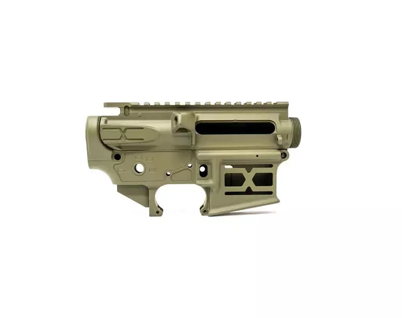 Faxon X-Tra Lite AR-15 Receiver Set – Upper & Lower, stripped, OD Green Cerakote