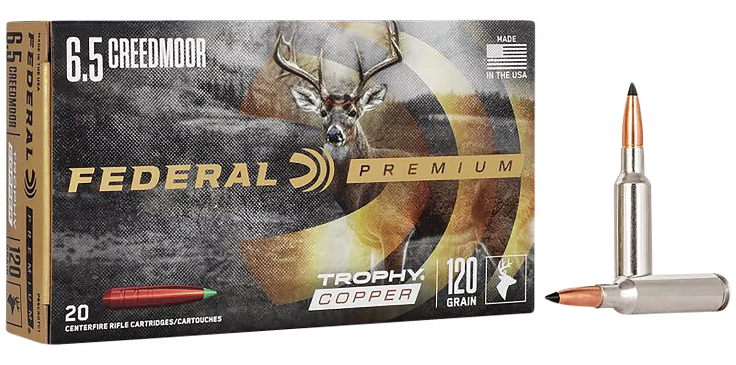 Federal Ammunition 6.5mm Creedmoor 120 GR, 20-Round Box