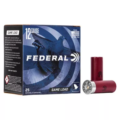Federal Game Load - 12 Gauge 2.75", #6, Shotshell, 25-Round Box