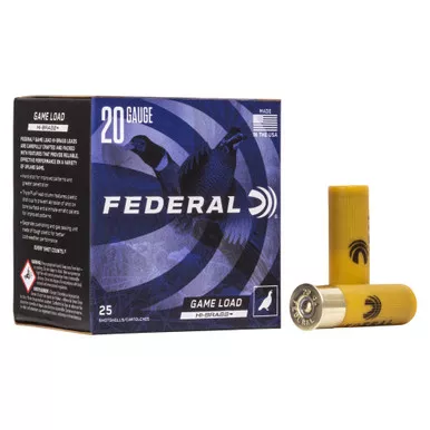 Federal Game Load - 20 Gauge 2.75", #6, Shot, 25-Round Box