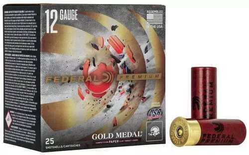Federal Gold Medal Grand Paper Shotshells 12 ga 2-3/4″ 1oz 1290 fps #7.5 25/ct