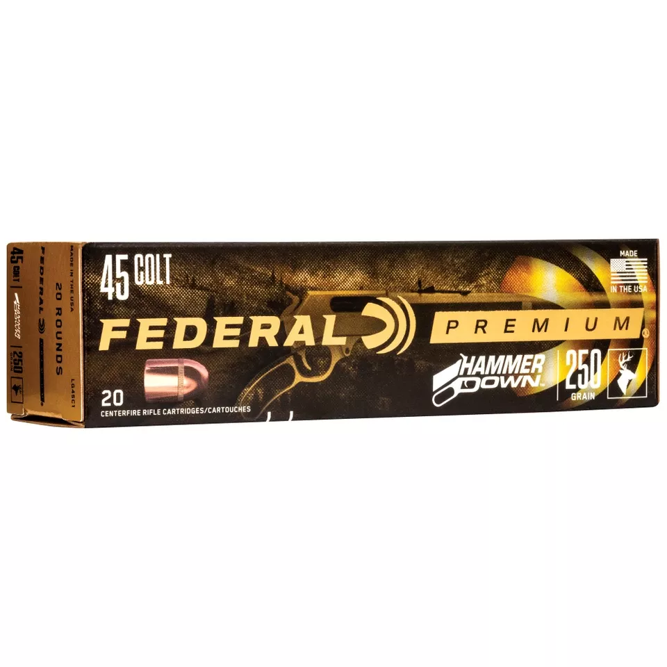 Federal Hammer Down .45 Long Colt 250 Grain Hollow Point Ammunition - 20 Rounds