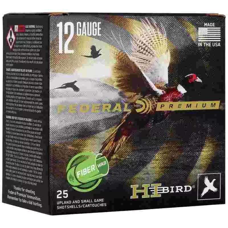 Federal Hi-Bird Fiber Wad Shotshells 12ga 2-3/4″ 1-1/4oz 1330fps #6 25/ct