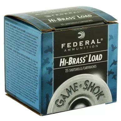 Federal Hi-Brass Load Ammo | 410 Gauge | 3 inch | #6 Shot | 25 Round Box | H41275