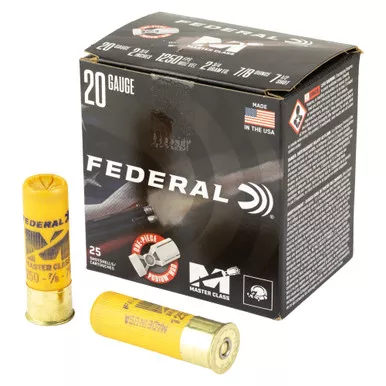 Federal Master Class - 20 Gauge 2.75", #7.5, Partition, 25-Round Box
