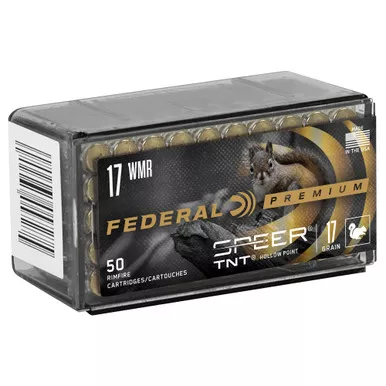 Federal Premium, 17 HMR, 17 Grain, TNT, 50 Round Box P770
