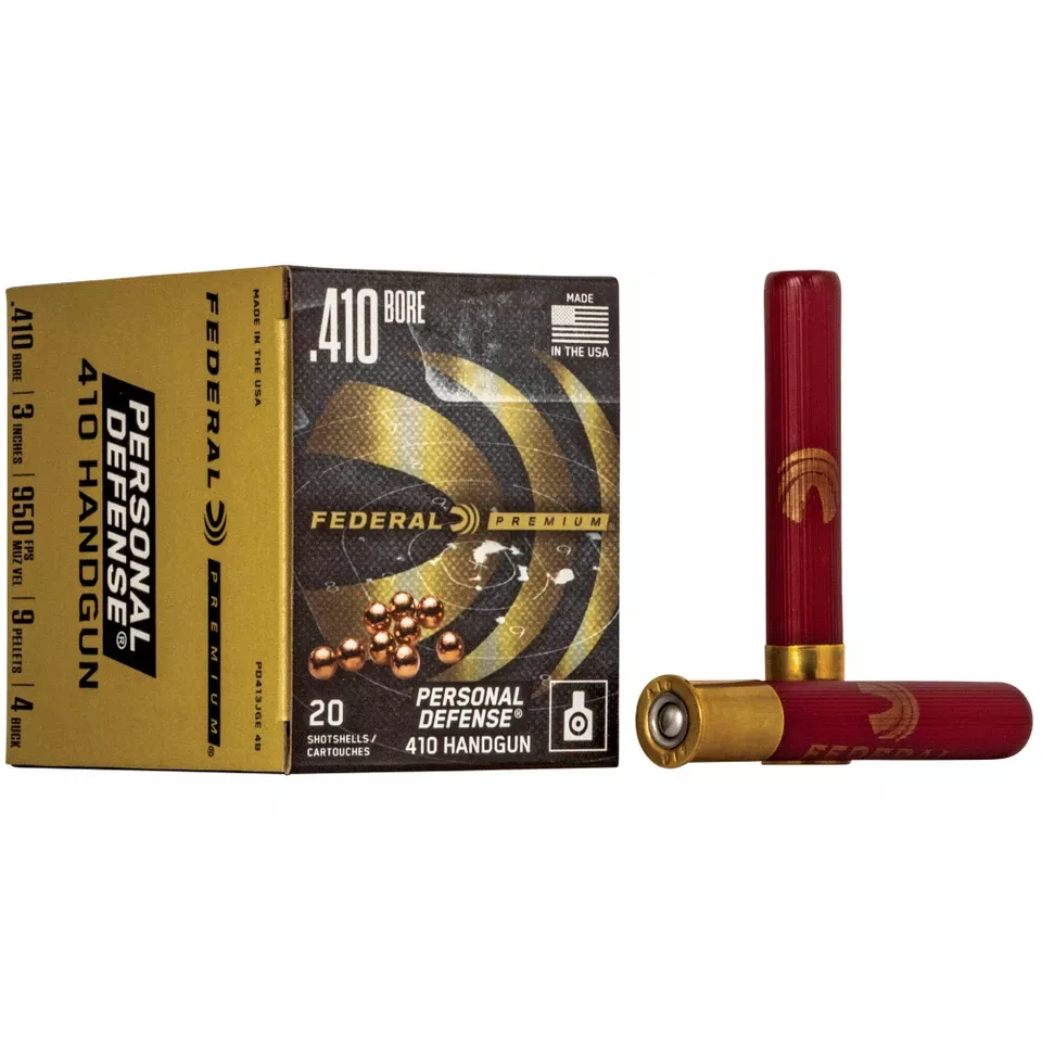 Federal Premium Personal Defense 410 Gauge 3" 4 Buckshot 20 Rounds/200 Rounds