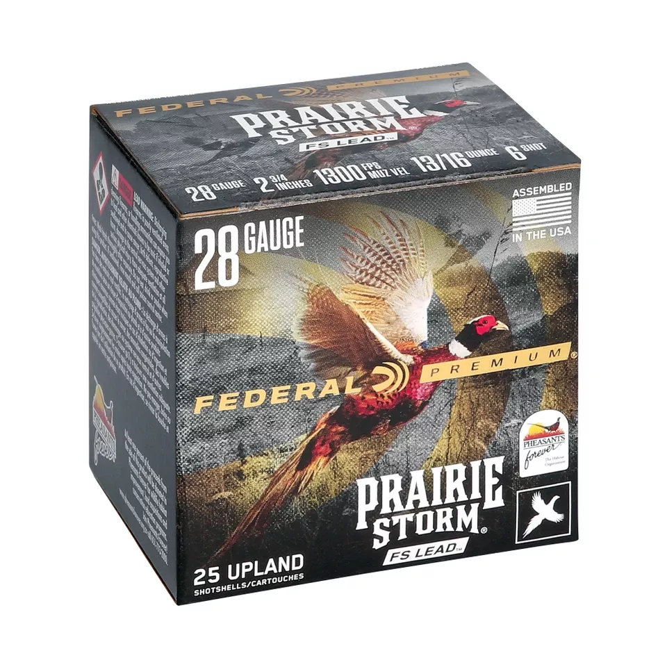Federal Premium Storm 28 Gauge 2.75" #6 Lead Shot 25 Rounds per Box, 250 Rounds per Case