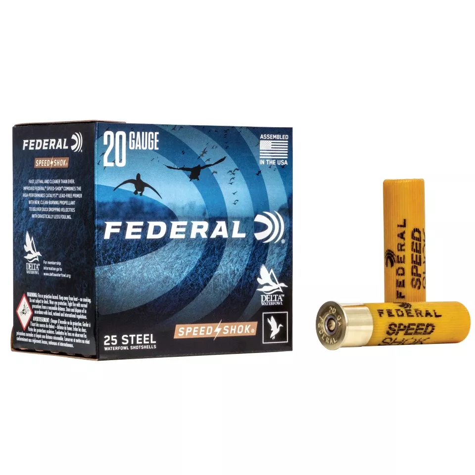 Federal Speed-Shok 20 Gauge 3" #3 Shot, 25 Rounds per Box, 250 Rounds per Case