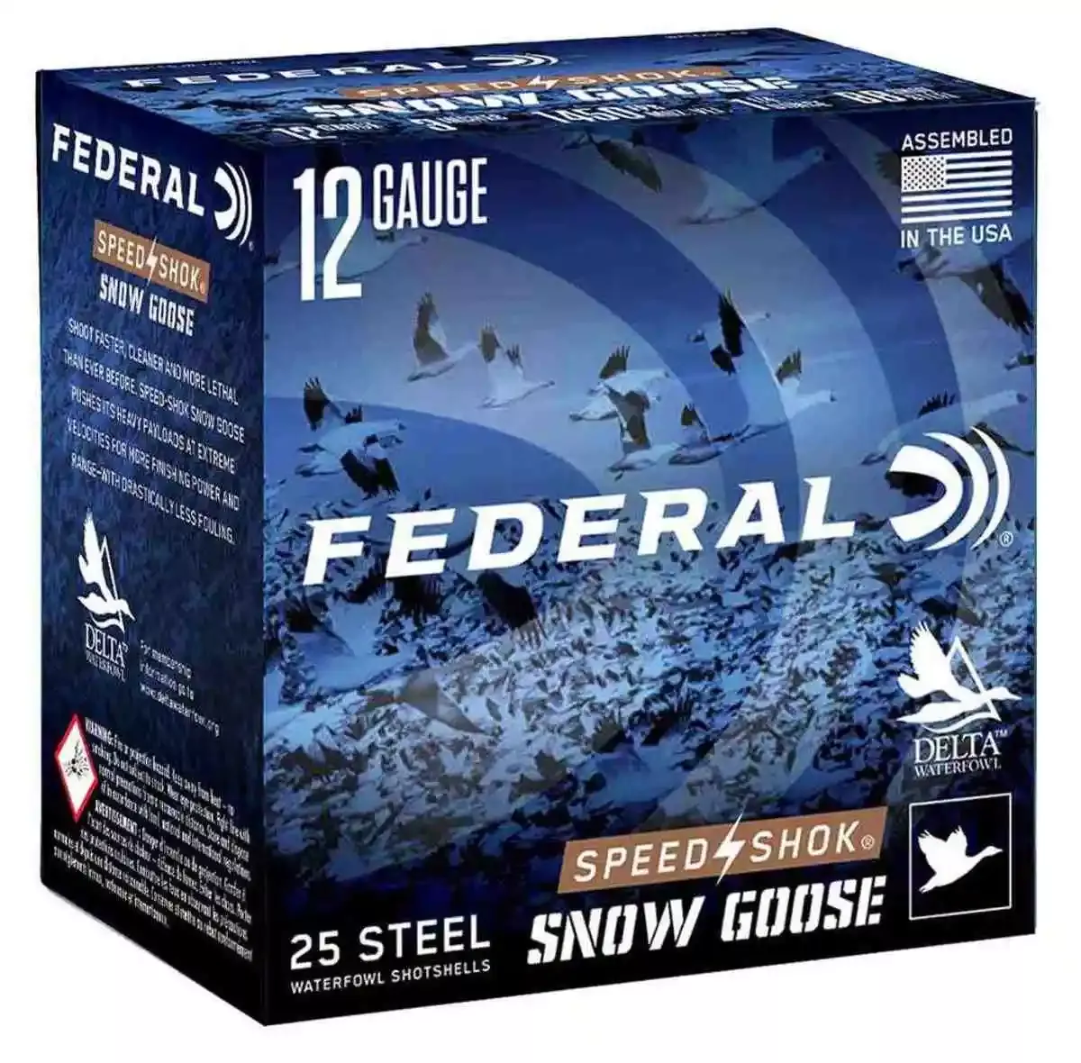 Federal Speed-Shok Snow Goose Shotshells 12ga 3″ 1-1/4OZ 1450 fps #2 25/ct