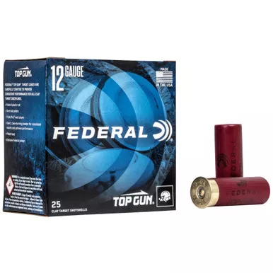 Federal Top Gun, 12 Gauge 2.75", #8, 1oz, 25 Round Box TG1218