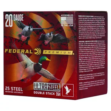 Federal Ultra Steel - 20 Gauge 3", #2, Steel Shot, 25-Round Box