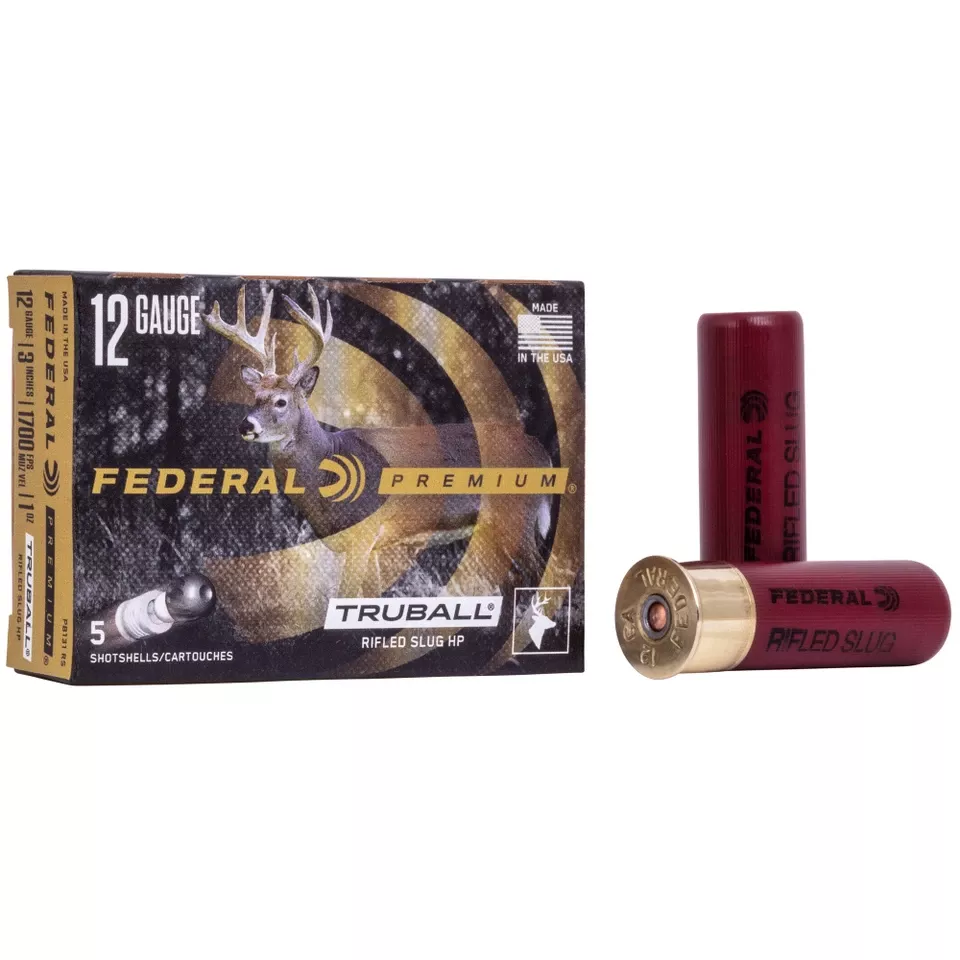 Federal Vital-Shok 12 Gauge 3" TruBall Slug HP 5-Round Box