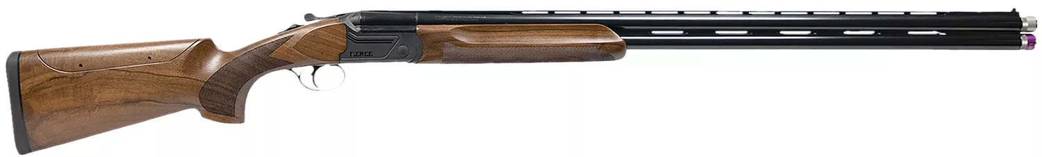 Fierce Firearms FA12GA32LHAC AlphaFull Size 12 Gauge Break Open 2rd 32" Black Satin Cerakote Over/Under Vent Rib Barrel, Black Cerakote Steel Receiver, Adj Comb Oiled Turkish Walnut Stock, Left Hand