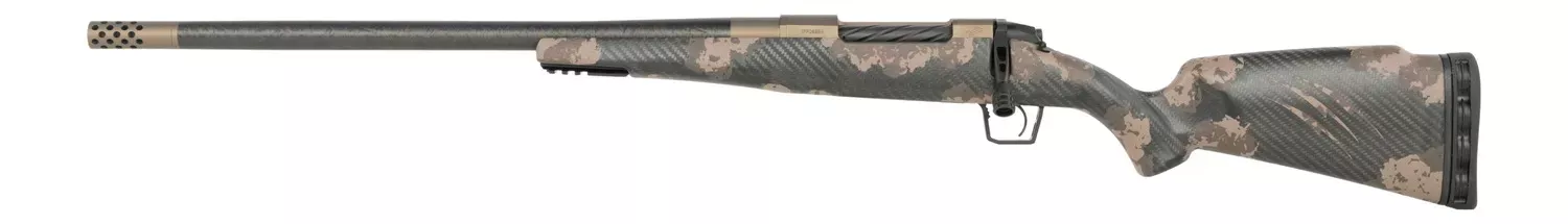 Fierce Firearms ROG65PRC20BRSLH Carbon Rogue 6.5 PRC 3+1 20″ Carbon Fiber Match Grade Threaded Barrel, Smoked Bronze Cerakote Stainless Steel Drilled & Tapped Receiver, Sonora Ambush Camo LR Negative